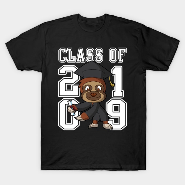 Class of 2019 Graduation Sloth Flossing Floss Like A Boss T-Shirt by E